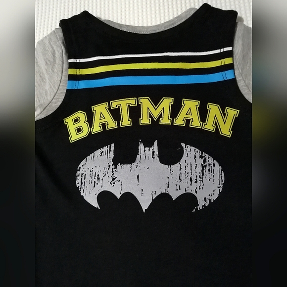 🔥SALE🔥 Batman DC Comics Baby Boy's Onesie with Tank Top NWT Sizes 6-9M, 9-12M - Picture 7 of 9